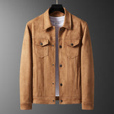 Fashion Retro Trend Slim Fit Handsome Casual Turn-down Collar Coat Men